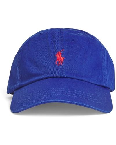Polo Ralph Lauren Cotton Polo Pony Baseball Cap - Blue