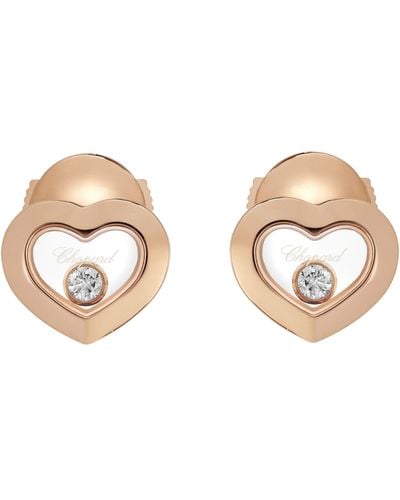 Chopard Happy Diamonds Icons Heart Earrings - Metallic