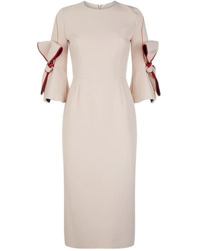 ROKSANDA Lavete Bow Sleeve Dress - White