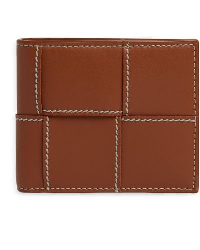 Bottega Veneta Leather Cassette Bifold Wallet - Brown