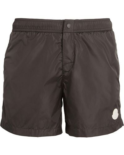Moncler Logo Swim Shorts - Gray