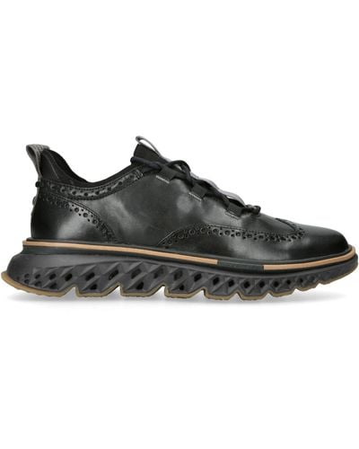 Cole Haan Leather 5.zerøgrand Wingtip Oxford Sneakers - Black