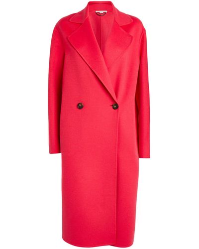 Stella McCartney Wool Double-breasted Coat - Red