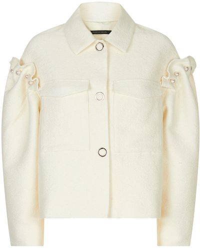 Mother Of Pearl Bennett Pearl-embellished Jacket - White