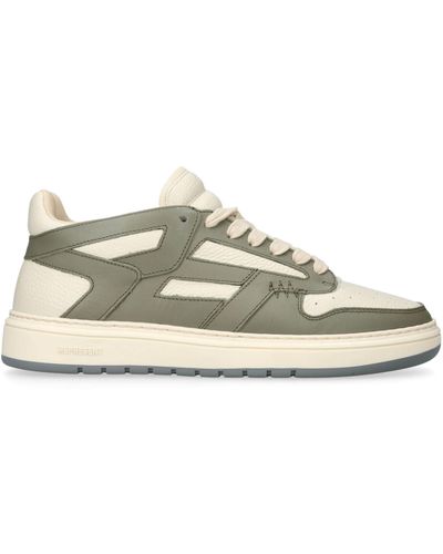 Represent Leather Reptor Low Trainers - Green