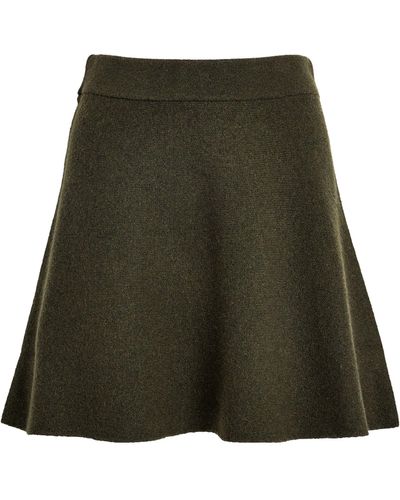 Rag & Bone Wool-blend Bridget Mini Skirt - Green