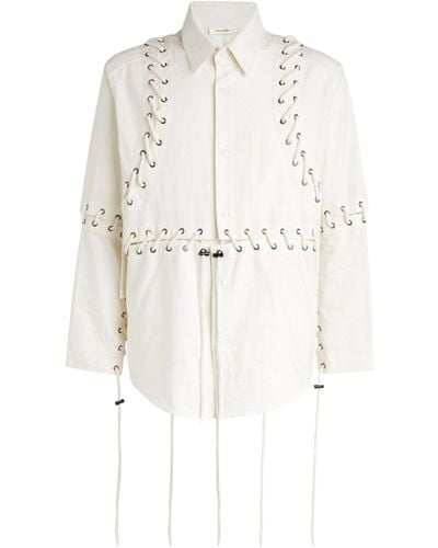 Craig Green Deconstructed Laced Shirt - White