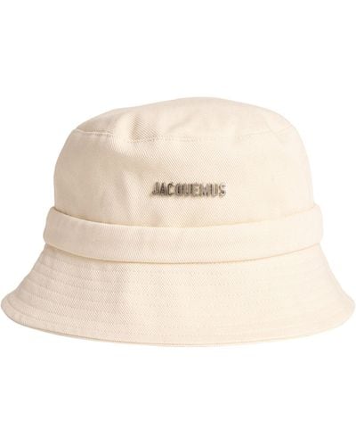 Jacquemus Cotton Le Bob Gadjo Bucket Hat - Natural