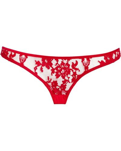 Coco De Mer Marella Brazilian Panties - Red