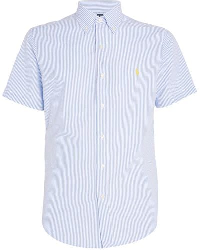 Polo Ralph Lauren Seersucker Striped Shirt - Blue