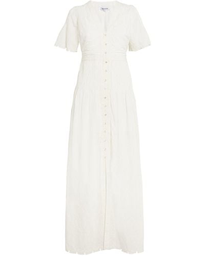 Veronica Beard Cotton Arushi Maxi Dress - White