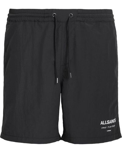 AllSaints Underground Swim Shorts - Black