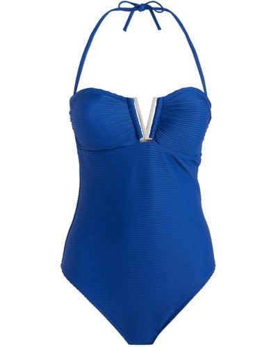 Heidi Klein Maldivian V-bar Swimsuit - Blue