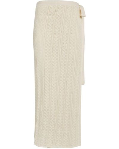 Holzweiler Crochet Kelp Midi Skirt - White