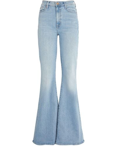 Mother The Super Cruiser High-rise Flared Jeans - Blue