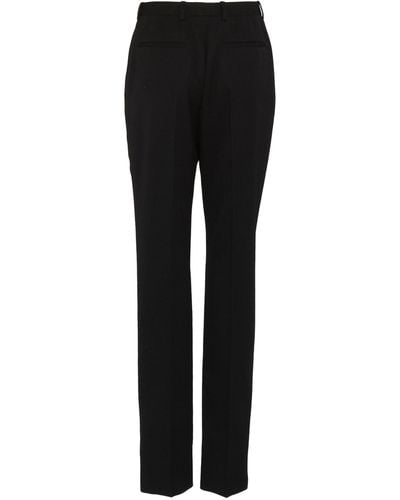 Saint Laurent Wool Tailored Trousers - Black