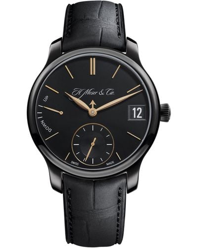 H. Moser & Cie. Titanium Endeavour Perpetual Calendar Watch 41mm - Black