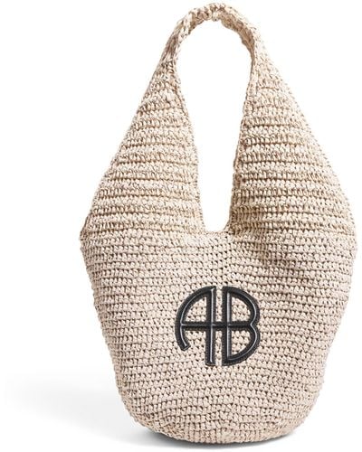 Anine Bing Small Leah Hobo Tote Bag - Natural