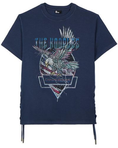 The Kooples Cotton Graphic T-shirt - Blue