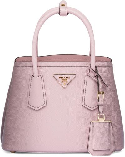 Prada Mini Ombré Double Top-handle Bag - Pink