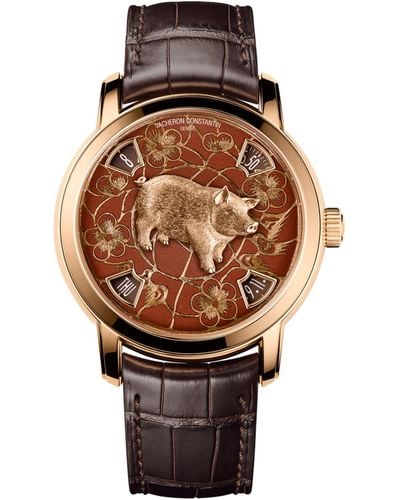 Vacheron Constantin Rose Gold Métiers D'art The Legend Of The Chinese Zodiac Watch 40mm - Brown