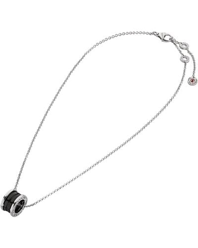 BVLGARI Sterling Silver And Ceramic Save The Children Necklace - White