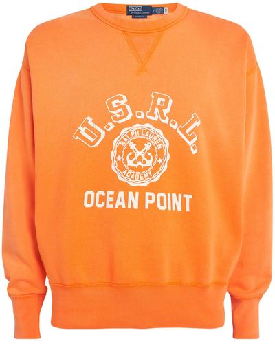 Polo Ralph Lauren Graphic Print Sweatshirt - Orange