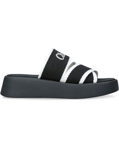 Chloé Mila Flatform Sandals - Black