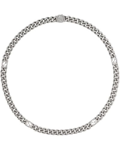 Gucci Palladium Interlocking G Necklace - Metallic