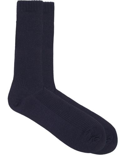 Pantherella Ribbed Socks - Blue