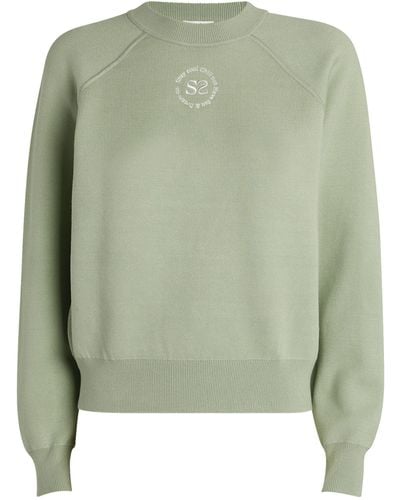 Sandro Logo Crew-neck Sweatshirt - Green