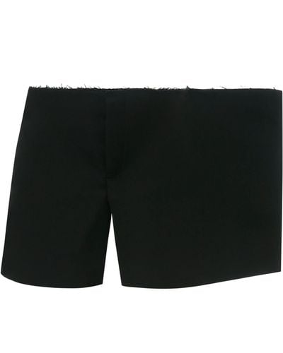 JW Anderson Cotton Side-panel Shorts - Black