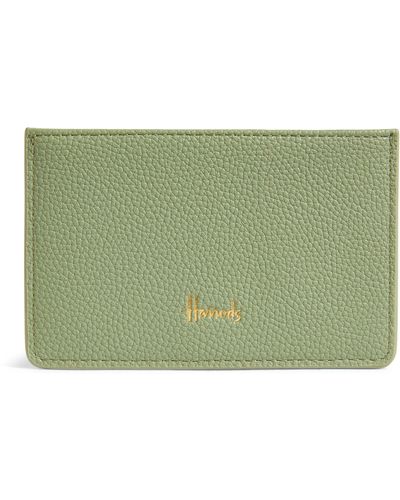 Harrods Oxford Card Holder - Green