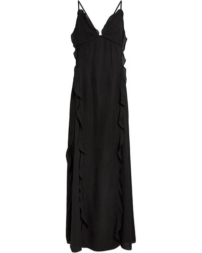 Jonathan Simkhai Ruffled Emily Maxi Dress - Black