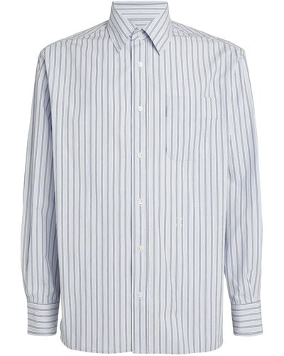 Closed Cotton Striped Shirt - Blue