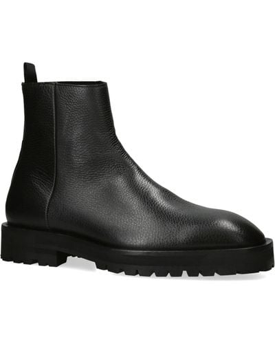 Kurt Geiger Leather Hawke Chelsea Boots - Black