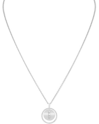 Messika White Gold And Diamond Lucky Move Necklace - Metallic