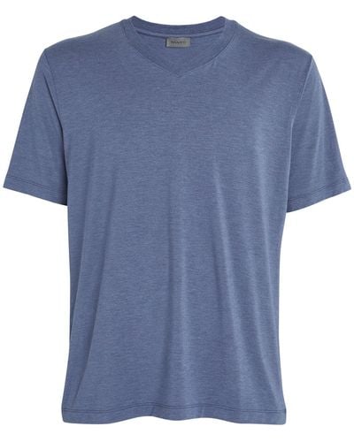 Hanro Lounge V-neck T-shirt - Blue