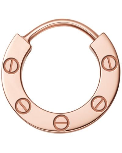 Cartier Rose Gold Love Hoop Earring - Pink