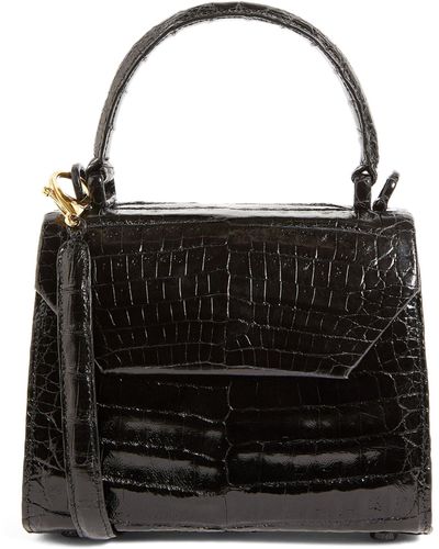 Nancy Gonzalez Small Crocodile Lily Top-handle Bag - Black