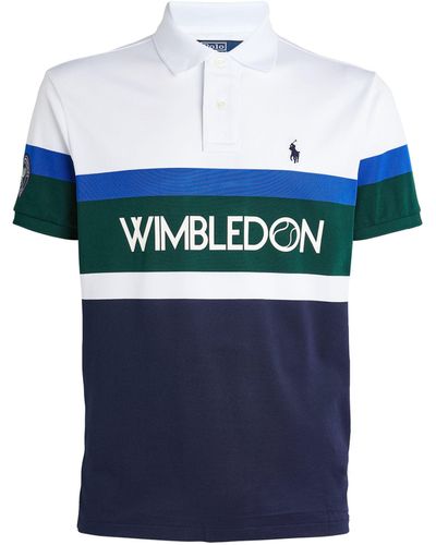 RLX Ralph Lauren X Wimbledon Colourblock Polo Shirt - Blue