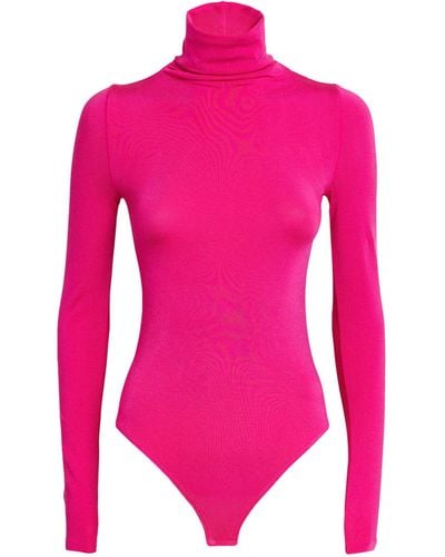 Wolford Rollneck Colorado Bodysuit - Pink