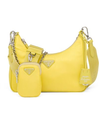 Prada Re-nylon Re-edition 2005 Shoulder Bag - Yellow