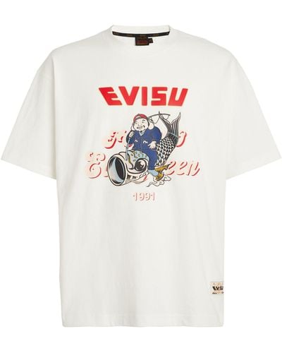 Evisu Oversized Koinobori T-shirt - White