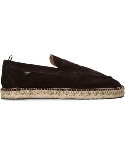 Harry's Of London Suede Riviera Espadrille Loafers - Black