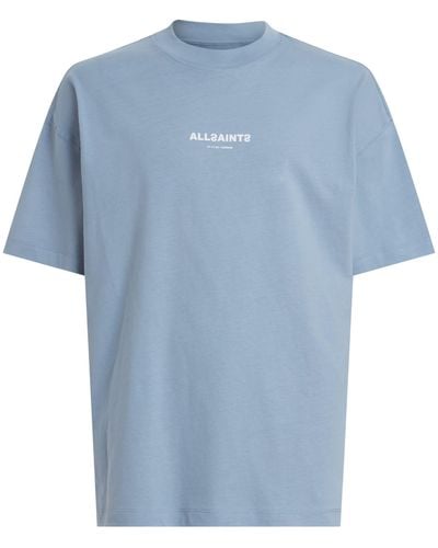 AllSaints Organic Cotton Oversized Subverse T-shirt - Blue