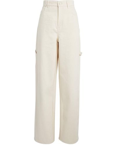 Max Mara High-waist Baggy Jeans - White