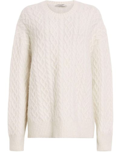 AllSaints Cable-knit Sirius Sweater - White