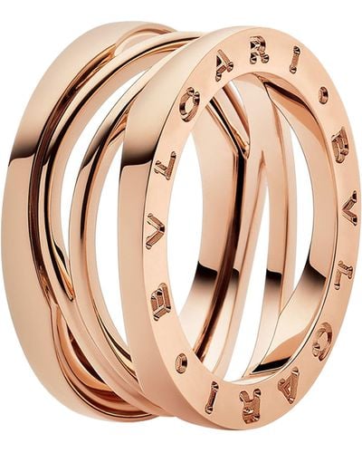 BVLGARI Rose Gold B.zero1 Design Legend Ring - Pink