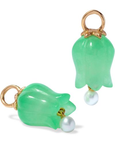 Annoushka Jade Tulip Drop Earrings - Metallic